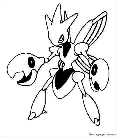 scizor coloring pages|Pokemon Scizor coloring pages .
